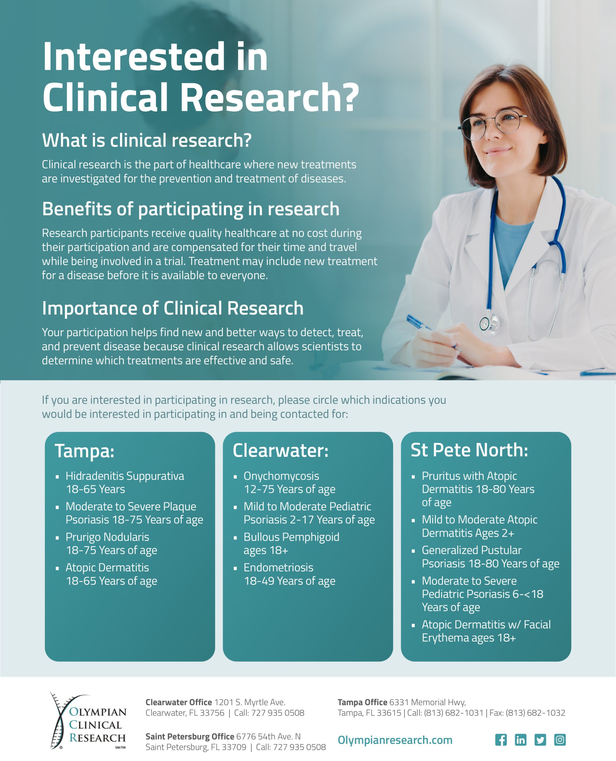 clinical research courses with placement